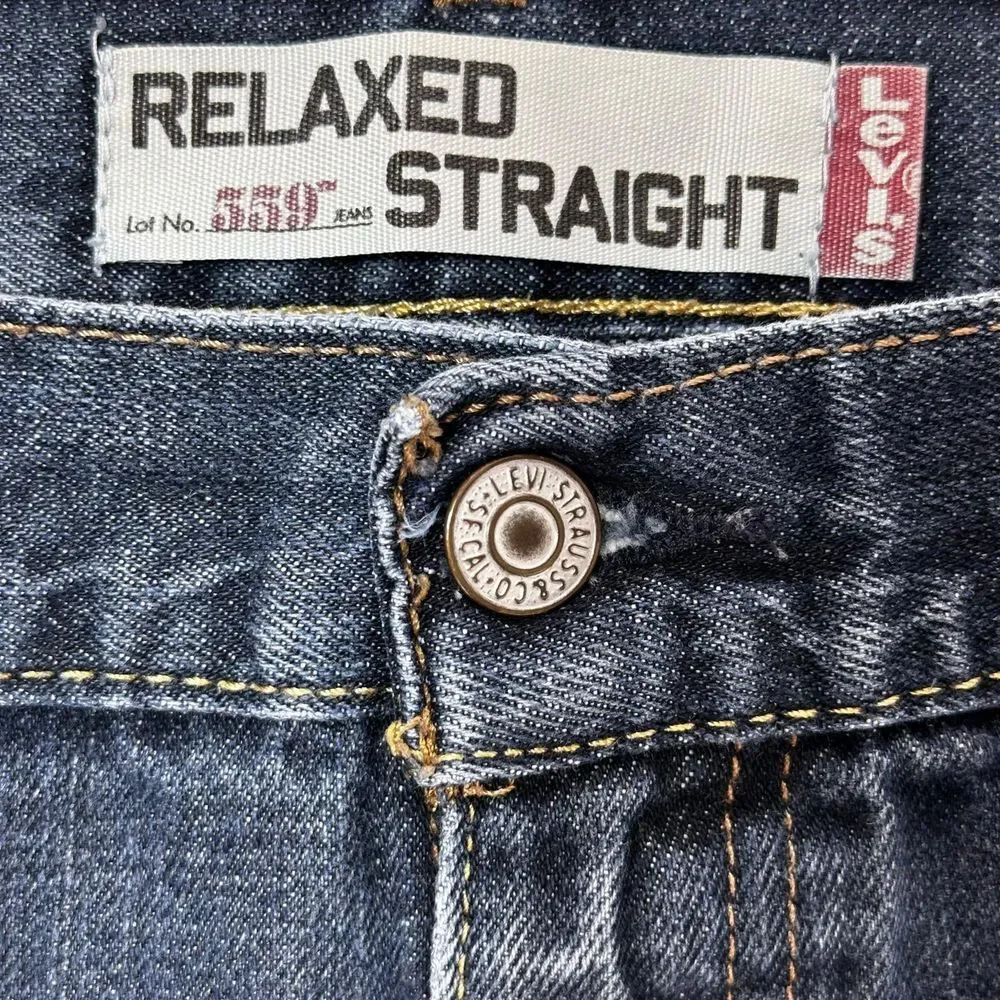 VTG 2000's Levi's 559 Men's Jeans Relaxed Straight Dark wash W38 X L30‎ Y2K